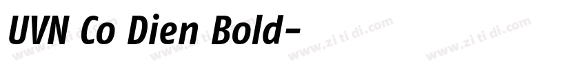 UVN Co Dien Bold字体转换